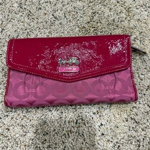 Pink Coach Wallet